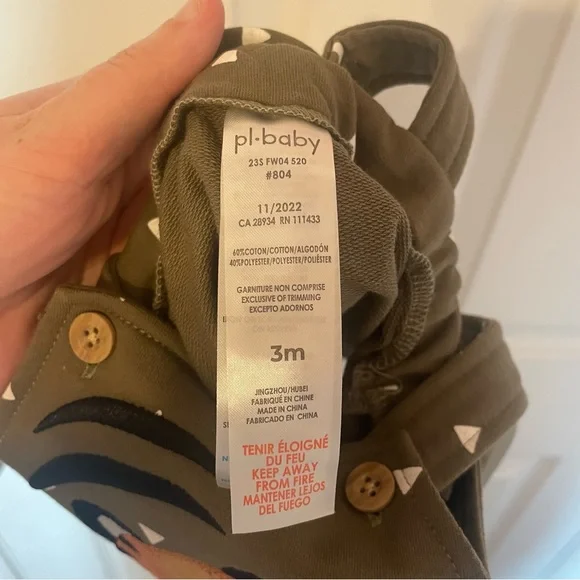 Adorable Tiger Overalls Infant Outfit - Picture 6 of 7